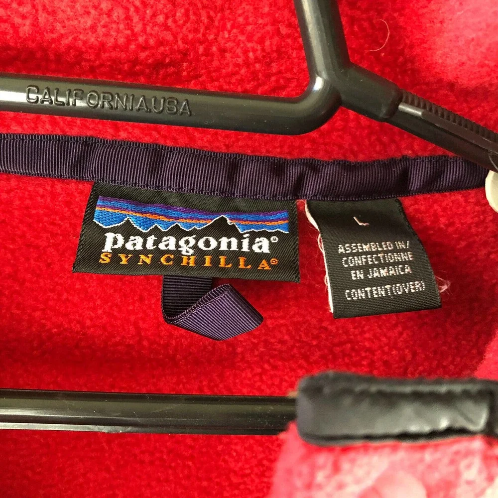 Patagonia Synchilla Snap-T Fleece Pullover Red Men's Size Large - Picture 4 of 7